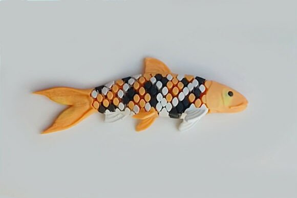 3D Printable Articulated Flexi Koi Fish