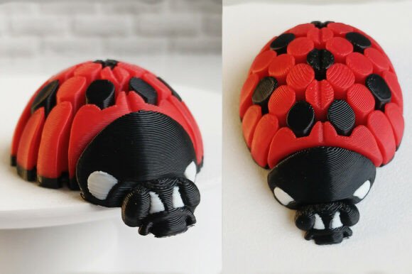 Articulated Ladybug – 3D Flexi Toy 🐞: A Versatile and Playful 3D Printing Creation