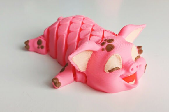 Articulated Pig Cute Flexible 3D Print
