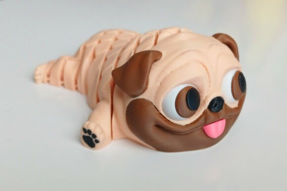 Articulated Pug Multi-Color Printable: A Versatile Addition to Your 3D Printing Workflow