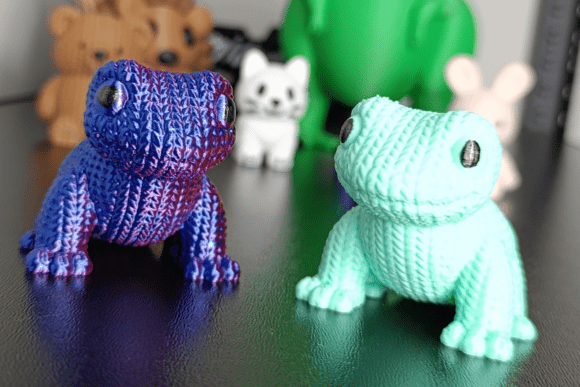 Cute Knitted Gecko 3D Model β Printable Decorative Figure