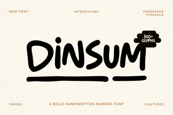 Dinsum: A Playful Font for Bold and Expressive Design
