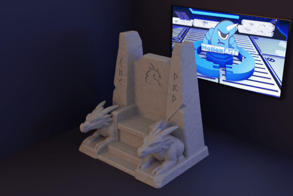 Dragon Throne 3D Model for Printers