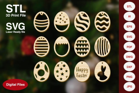 Easter Egg Decoration Ornament Bundle: A Versatile Resource for Creators and Crafters