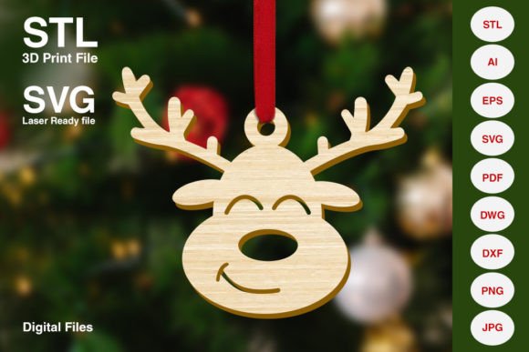 Funny Reindeer Christmas Tree Decoration: A Playful Addition to Holiday Decor