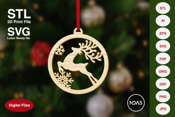 Jumping Reindeer Christmas Tree Ornament: A Versatile and Customizable Holiday Decoration