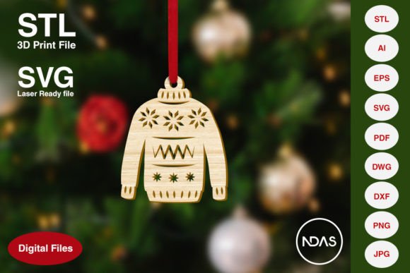 Sweater Jumper Christmas Decoration